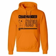 Pokemon Adult Charmander Line Art Hoodie